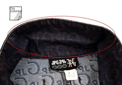 JPG by GAULTIER Lettering Jacquard Jacket Brown Size 48