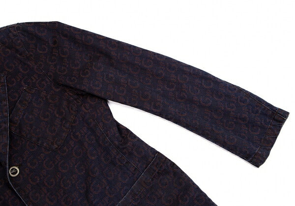 JPG by GAULTIER Lettering Jacquard Jacket Brown Size 48