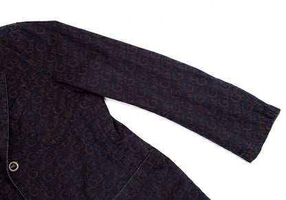 JPG by GAULTIER Lettering Jacquard Jacket Brown Size 48