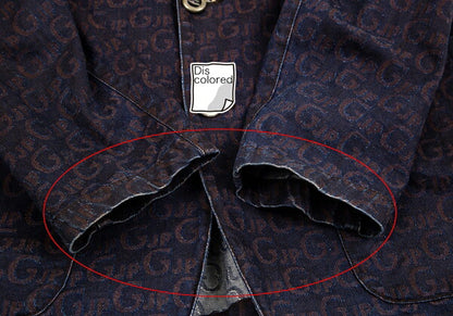 JPG by GAULTIER Lettering Jacquard Jacket Brown Size 48