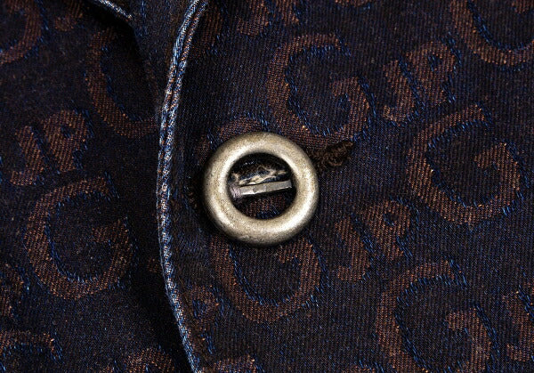 JPG by GAULTIER Lettering Jacquard Jacket Brown Size 48