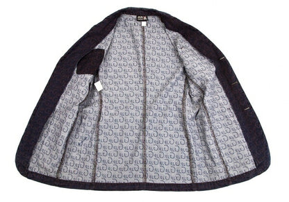 JPG by GAULTIER Lettering Jacquard Jacket Brown Size 48
