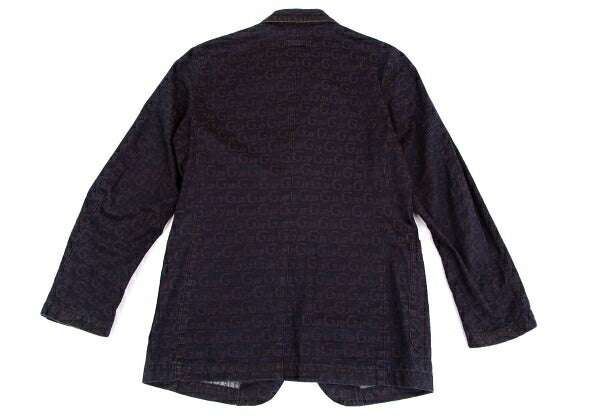 JPG by GAULTIER Lettering Jacquard Jacket Brown Size 48