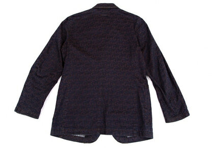 JPG by GAULTIER Lettering Jacquard Jacket Brown Size 48