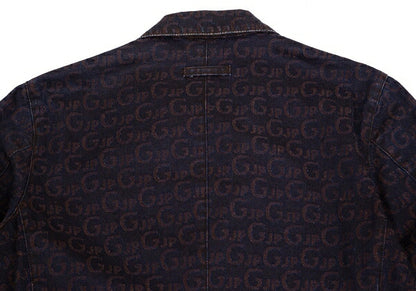 JPG by GAULTIER Lettering Jacquard Jacket Brown Size 48