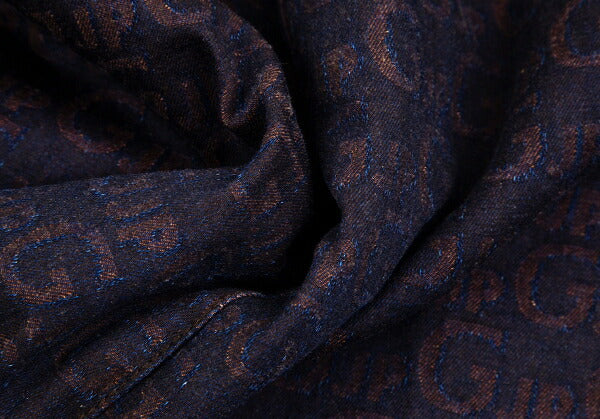 JPG by GAULTIER Lettering Jacquard Jacket Brown Size 48
