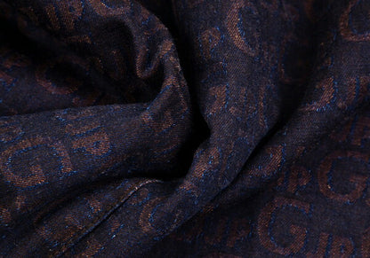 JPG by GAULTIER Lettering Jacquard Jacket Brown Size 48