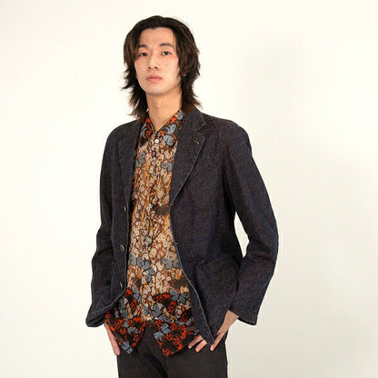 JPG by GAULTIER Lettering Jacquard Jacket Brown Size 48