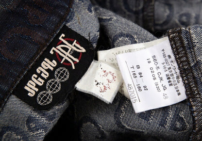 JPG by GAULTIER Lettering Jacquard Jacket Brown Size 48