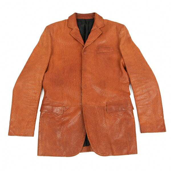 Jean Paul GAULTIER HOMME Brown Leather Jacket Size 48