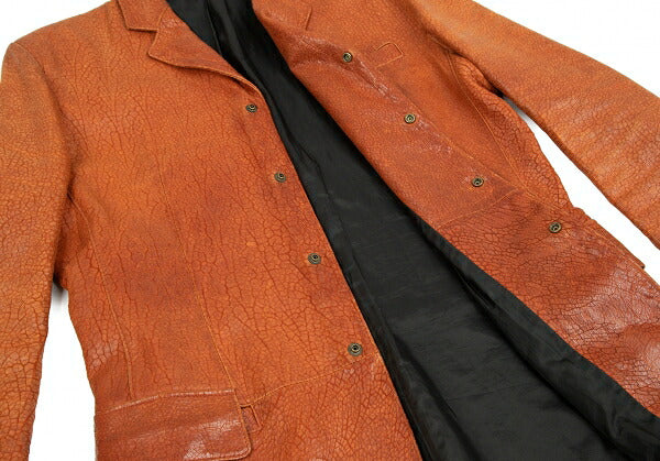 Jean Paul GAULTIER HOMME Brown Leather Jacket Size 48