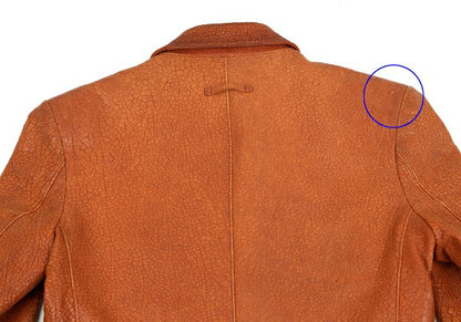 Jean Paul GAULTIER HOMME Brown Leather Jacket Size 48