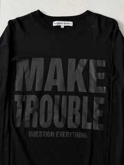KATHARINE HAMNETT Message Design Organic Cotton Sleeve Shirt