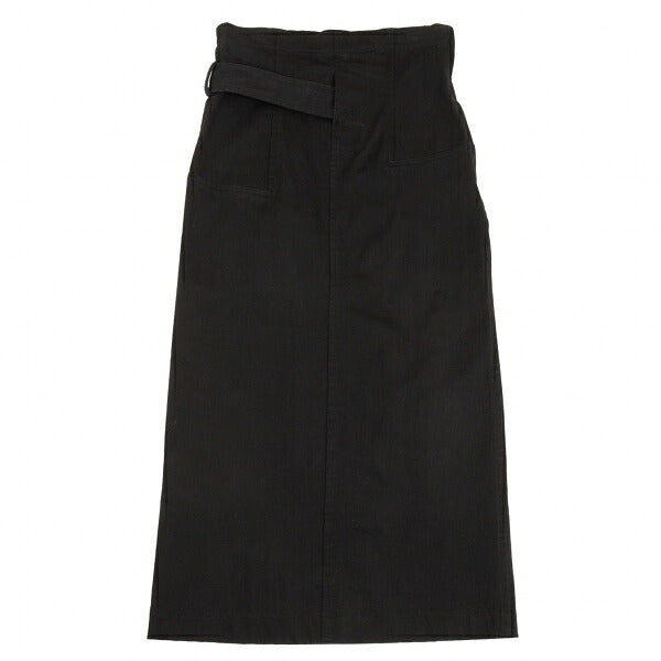 COMME des GARCONS Stretch Cotton Belt Skirt Black Size S