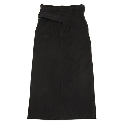 COMME des GARCONS Stretch Cotton Belt Skirt Black Size S