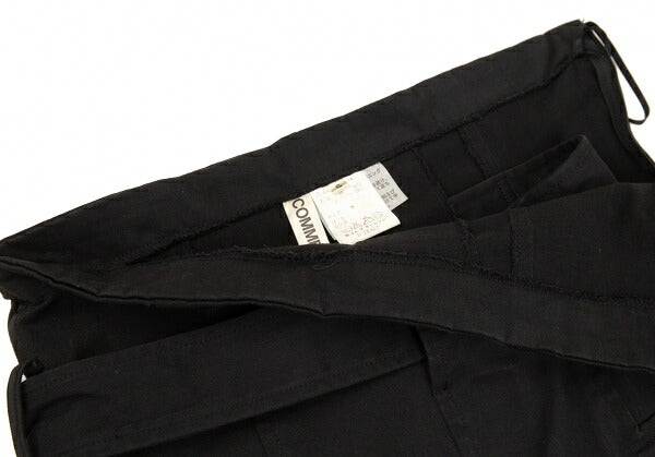 COMME des GARCONS Stretch Cotton Belt Skirt Black Size S