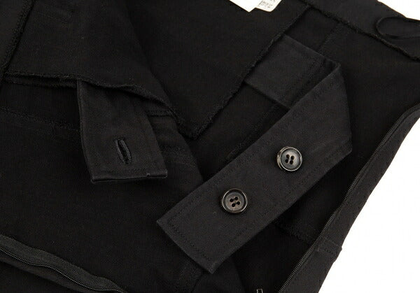 COMME des GARCONS Stretch Cotton Belt Skirt Black Size S