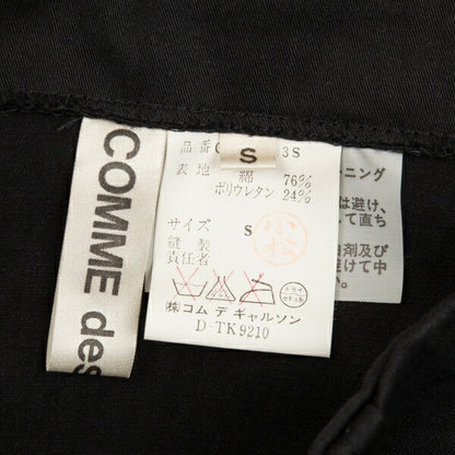 COMME des GARCONS Stretch Cotton Belt Skirt Black Size S