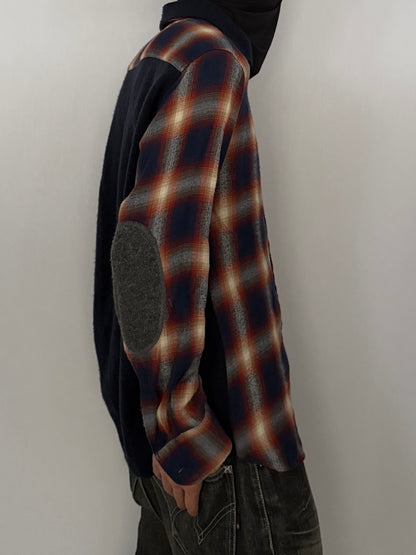 Tsumori Chisato Multi-color Cotton Blend Plaid Shirt Size 1