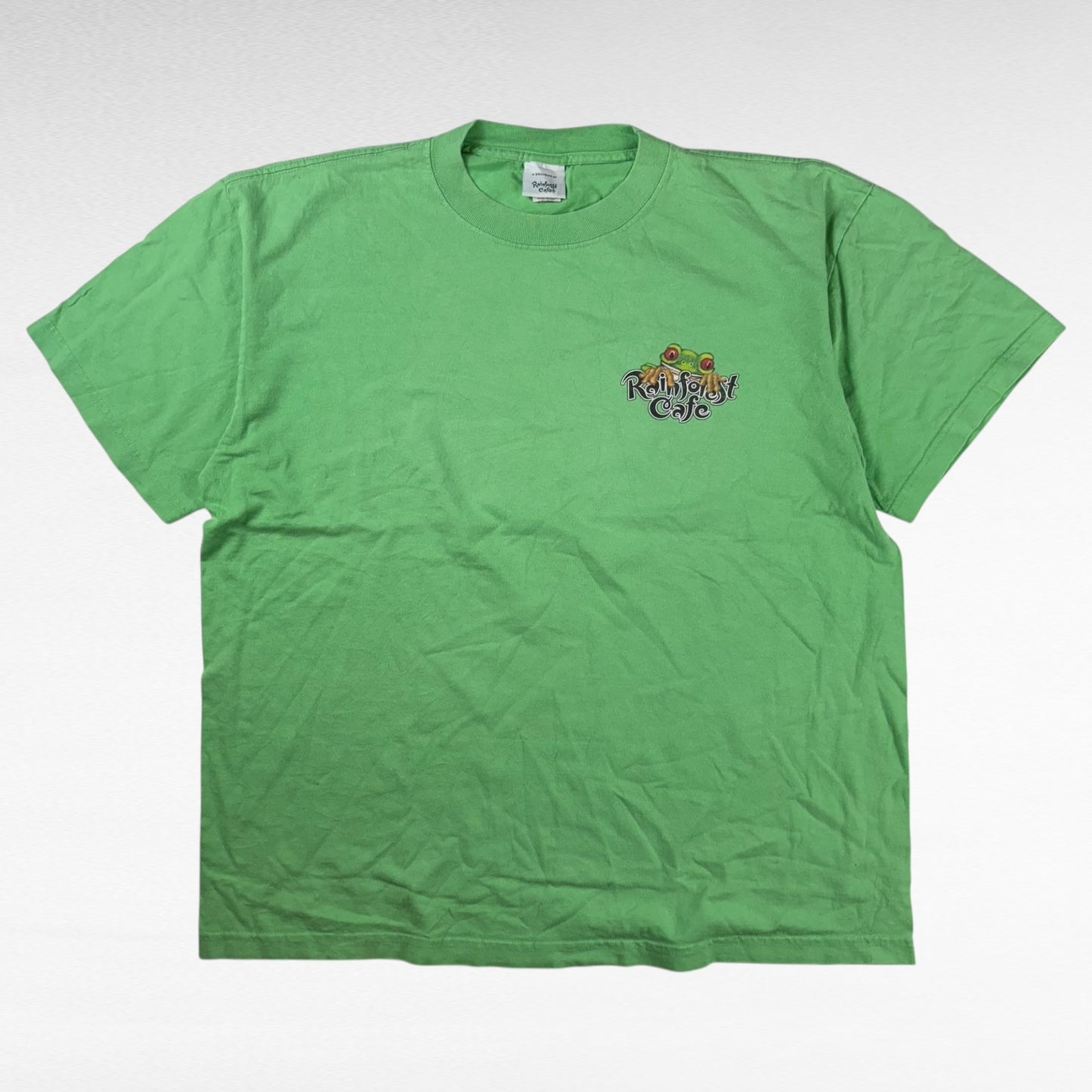 Rainforest Cafe Short Sleeve T-Shirt Green Size XL