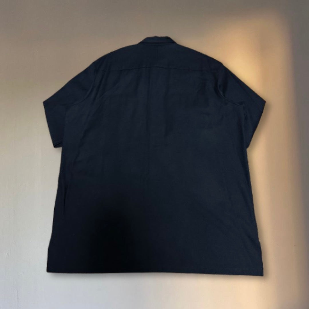 Acne Studios Dark Navy Wool Overcoat Shirt Chest Pockets Coat Size 46