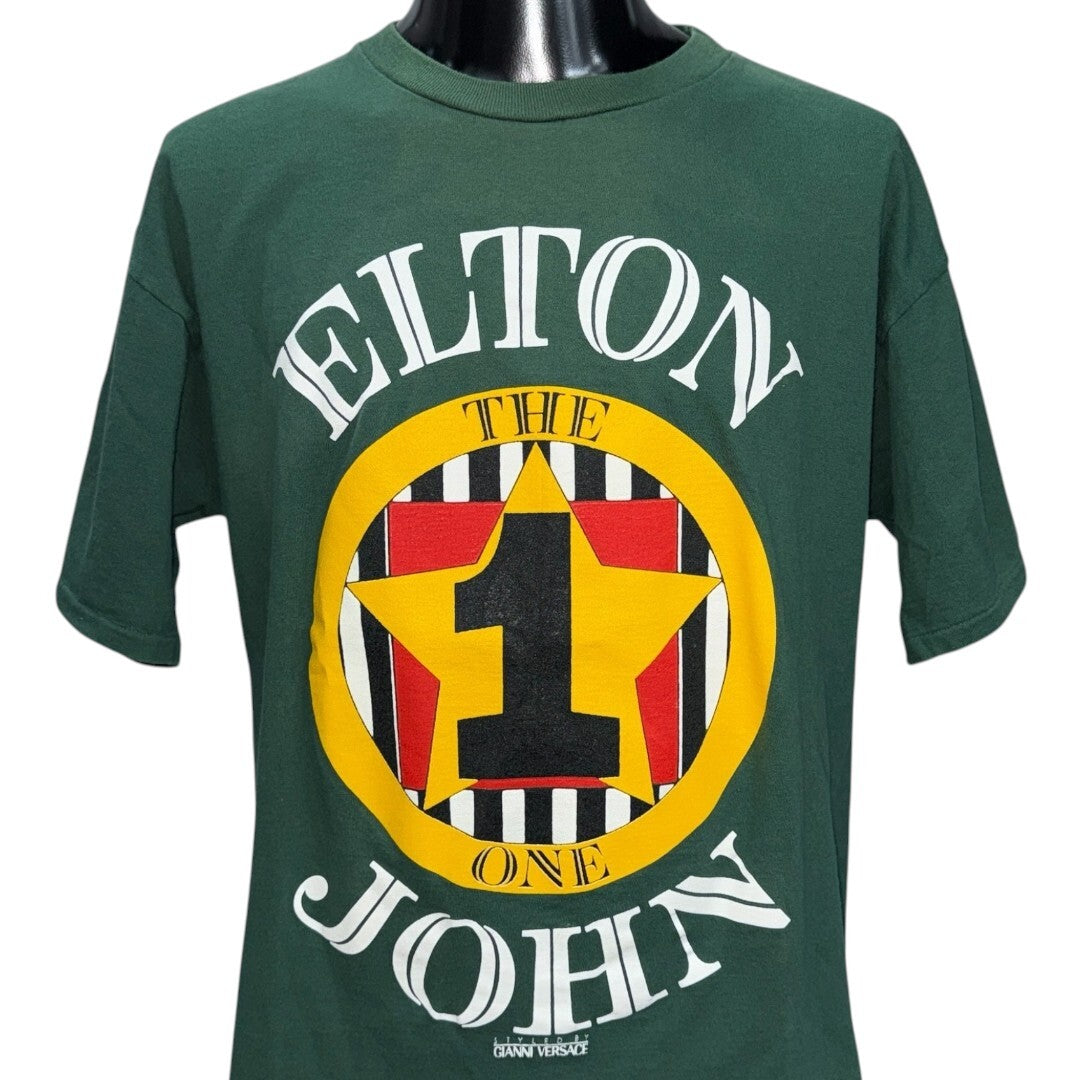 Vintage Elton John THE ONE 90s Single Stitch T-Shirt Size L