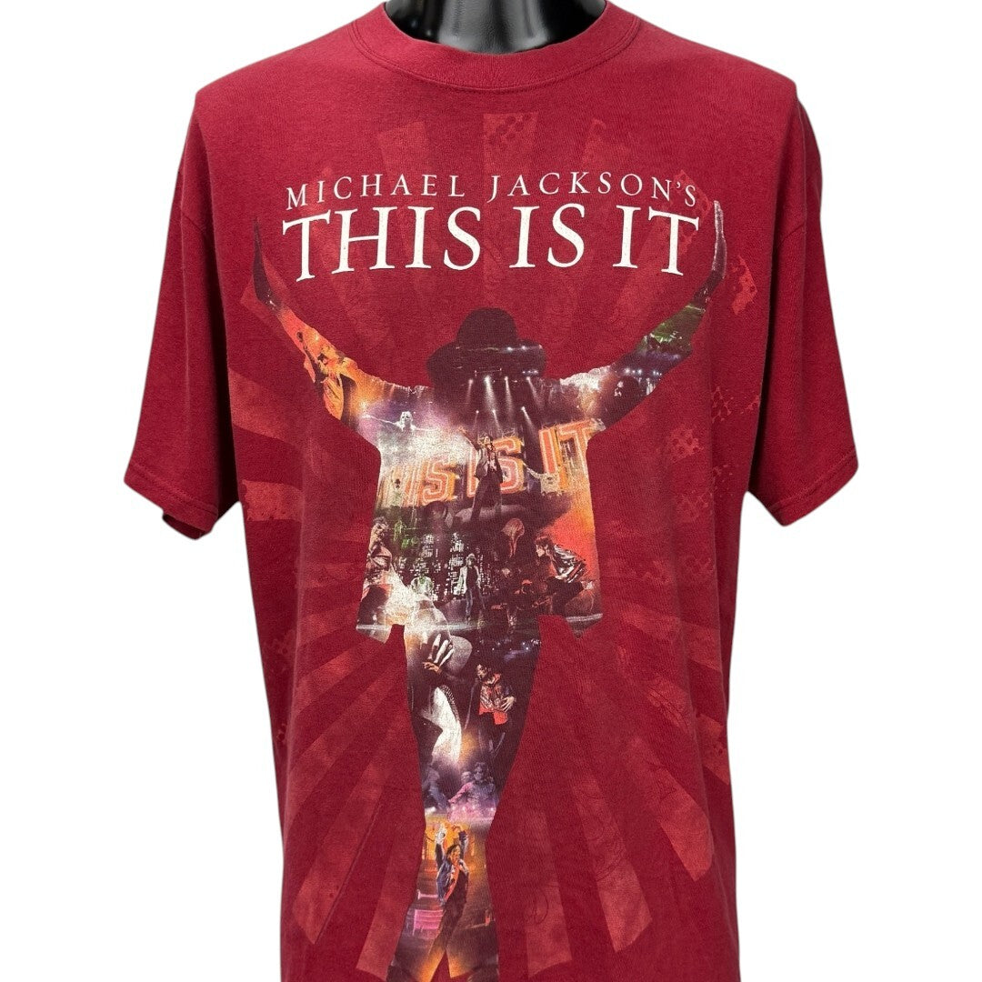 MICHAEL JACKSON 00s This Is It Tour Graphic T-Shirt Size L