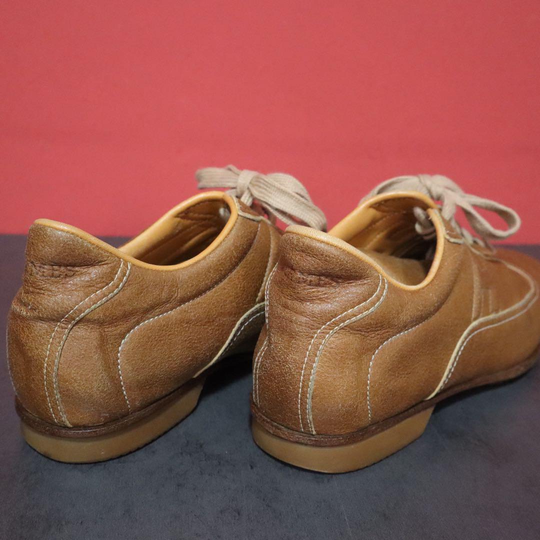 Hermes Quick H Embroidery Leather Sneakers Beige Size 36