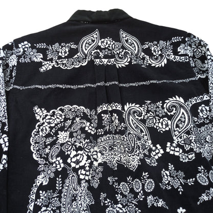 sacai 19AW Paisley Corduroy Shirt Black Size 2