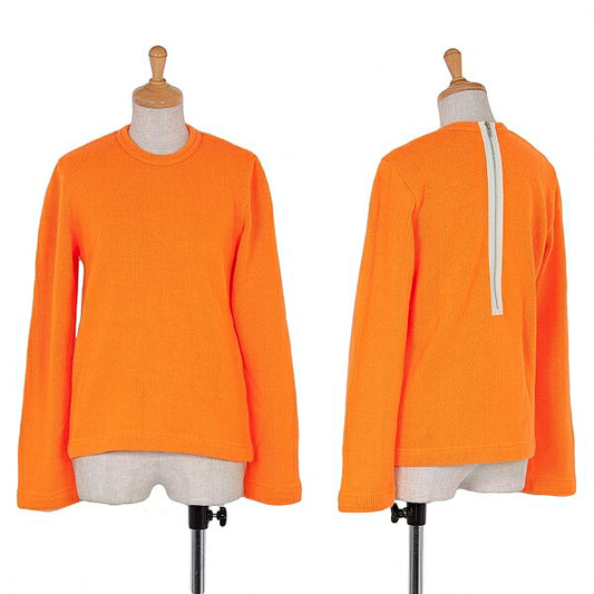 COMME des GARCONS Back Zip Knit Fluorescent Orange Size XS