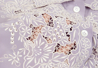 COMME des GARCONS Silk Hand Blouse Lavender Size S