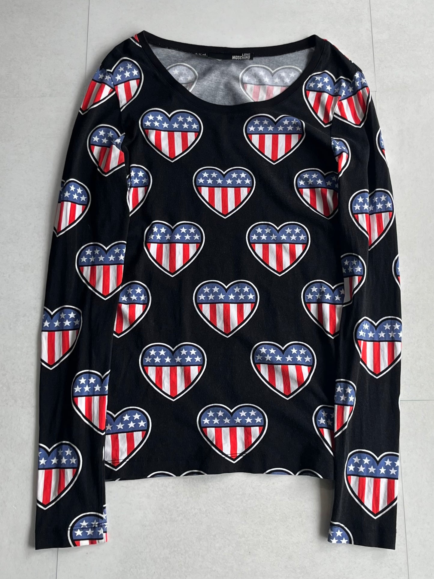 Love Moschino Hurt Long Sleeve Shirt Multi Size 40