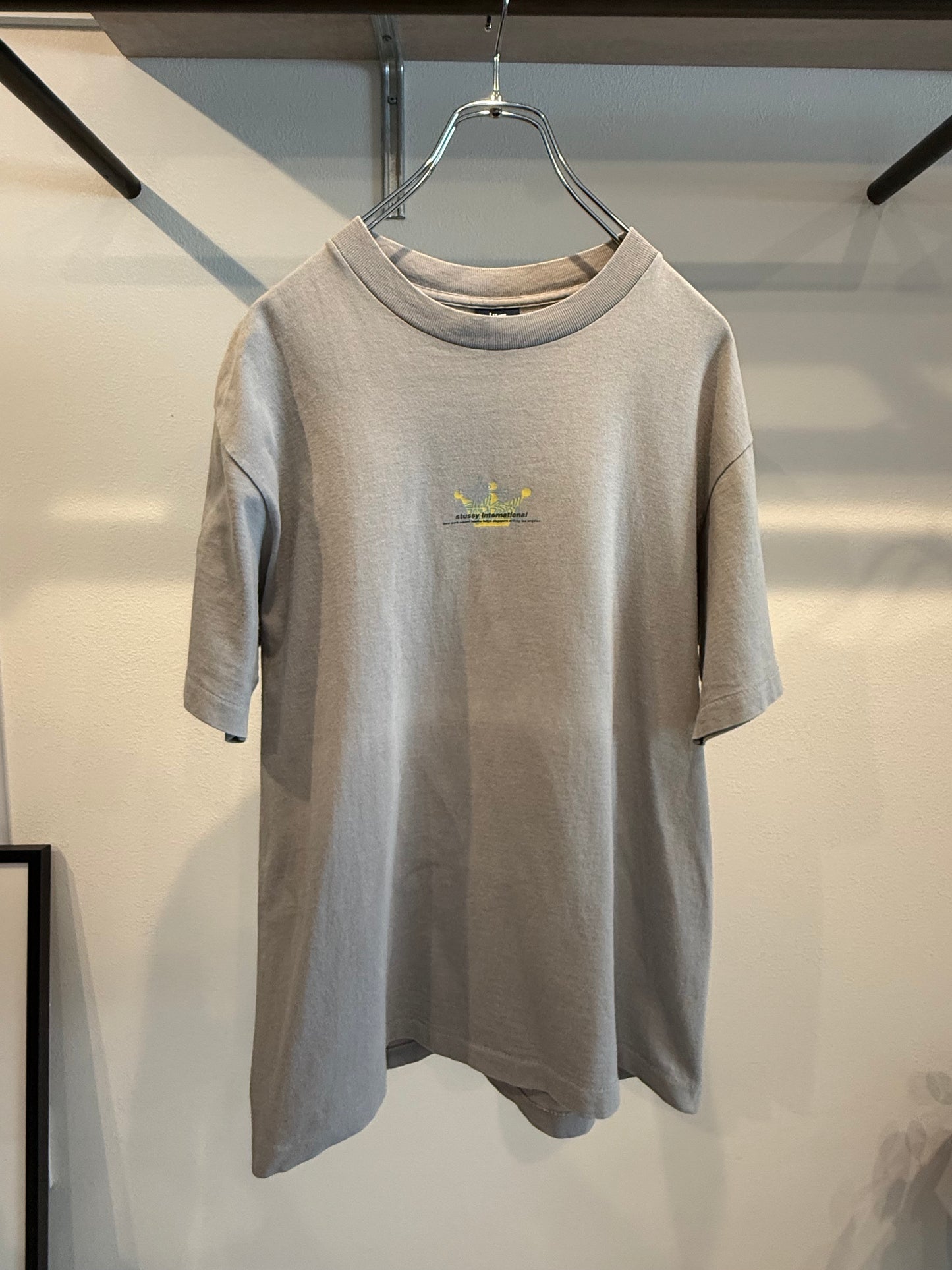 Stussy Vintage 90s-00s graphic print tee Gray Size M