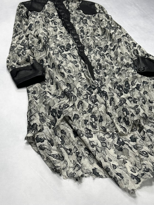 TT by Shohei Takamiya Acid Cape Switching Long Shirt Size M