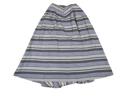 Y's Poly Silk Border Skirt Light Blue White Size 2