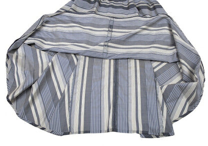 Y's Poly Silk Border Skirt Light Blue White Size 2