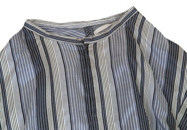 Y's Poly Silk Border Skirt Light Blue White Size 2