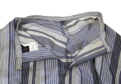 Y's Poly Silk Border Skirt Light Blue White Size 2