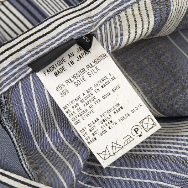 Y's Poly Silk Border Skirt Light Blue White Size 2