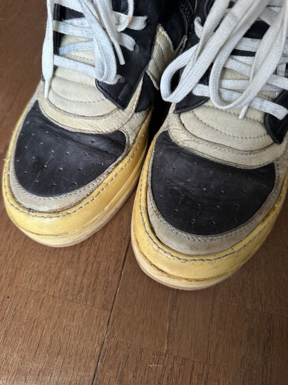 rick owens AW07 Oreo Dunk Hi-Top Sneakers