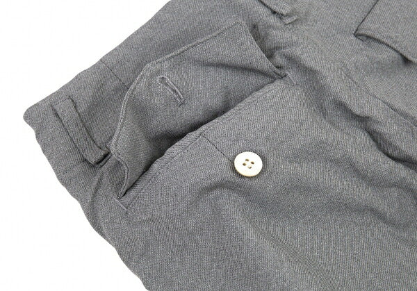 COMME des GARCONS Wrinkled Poly Work Pants Light Gray Size S
