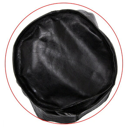 Jean Paul GAULTIER HOMME Cow Leather Bucket Hat Black Size F