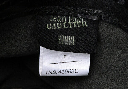 Jean Paul GAULTIER HOMME Cow Leather Bucket Hat Black Size F