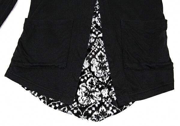 LIMI feu Velour Drape Layer Blouse Black Size S