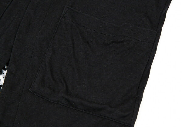 LIMI feu Velour Drape Layer Blouse Black Size S