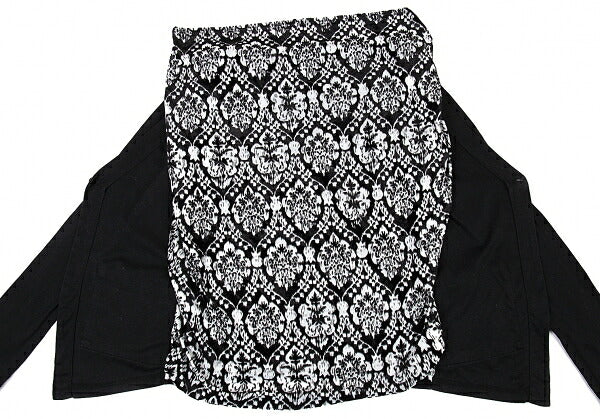 LIMI feu Velour Drape Layer Blouse Black Size S