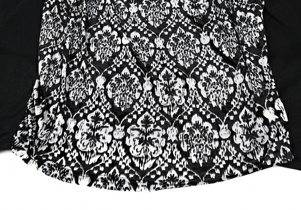 LIMI feu Velour Drape Layer Blouse Black Size S