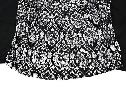 LIMI feu Velour Drape Layer Blouse Black Size S