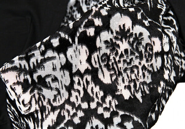 LIMI feu Velour Drape Layer Blouse Black Size S