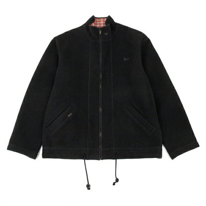 Papas Melton Wool Zip Blouson Black Size L
